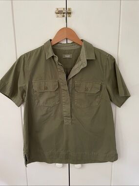 Toast UK Olive Camp Shirt UK size 10